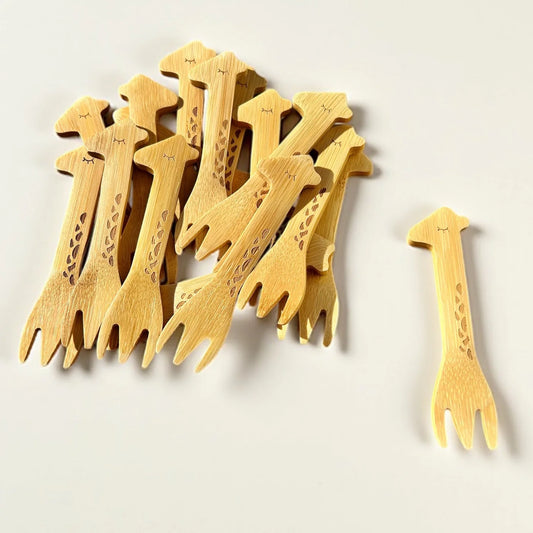Bamboo Animal Kids Spoons and Forks
