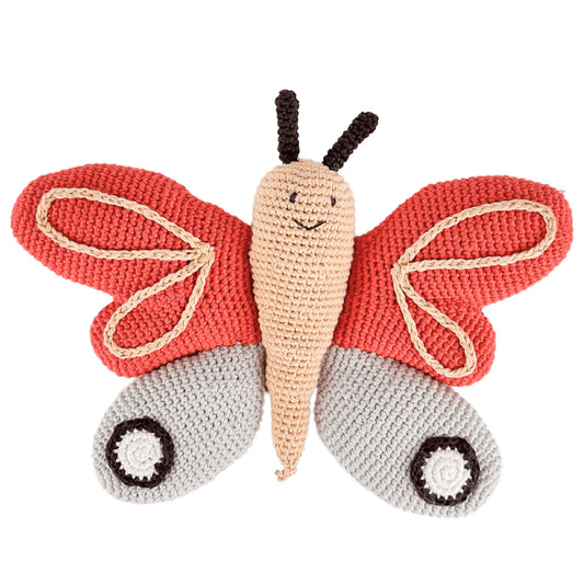 Bella The Butterfly- Organic Cotton Crochet Plush