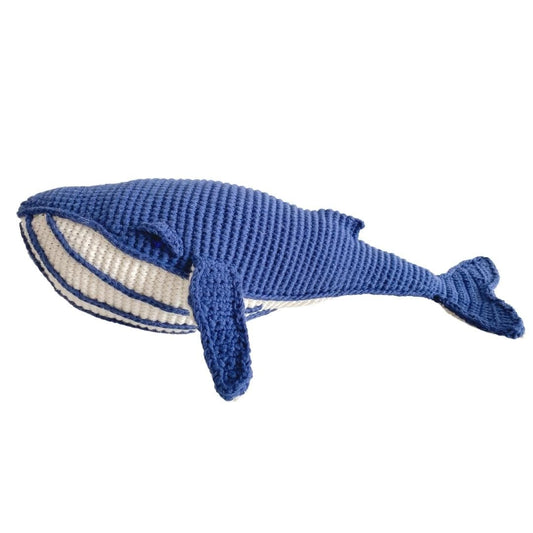 Orlando The Whale- Organic Cotton Crochet Plush