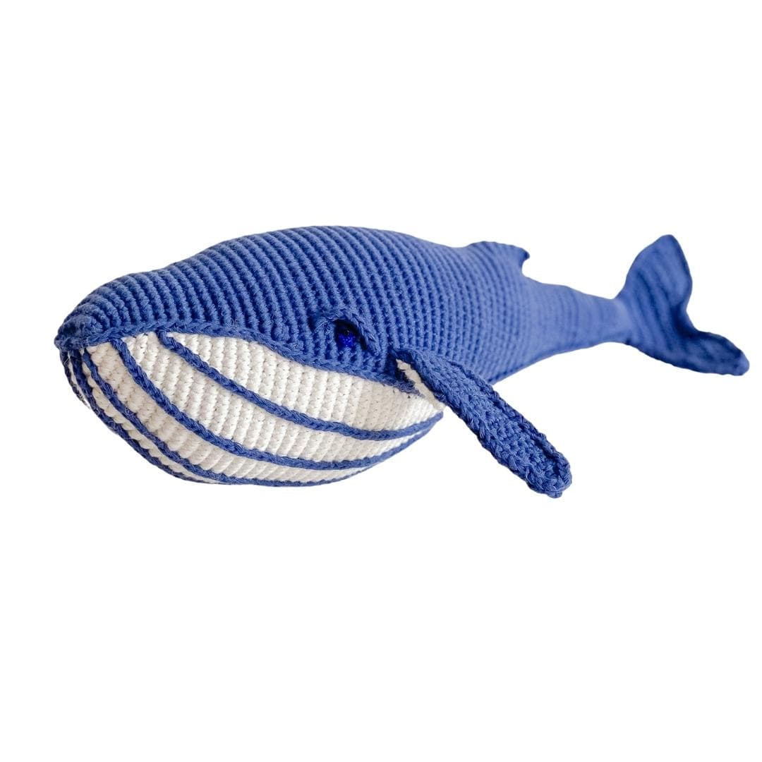 Orlando The Whale- Organic Cotton Crochet Plush