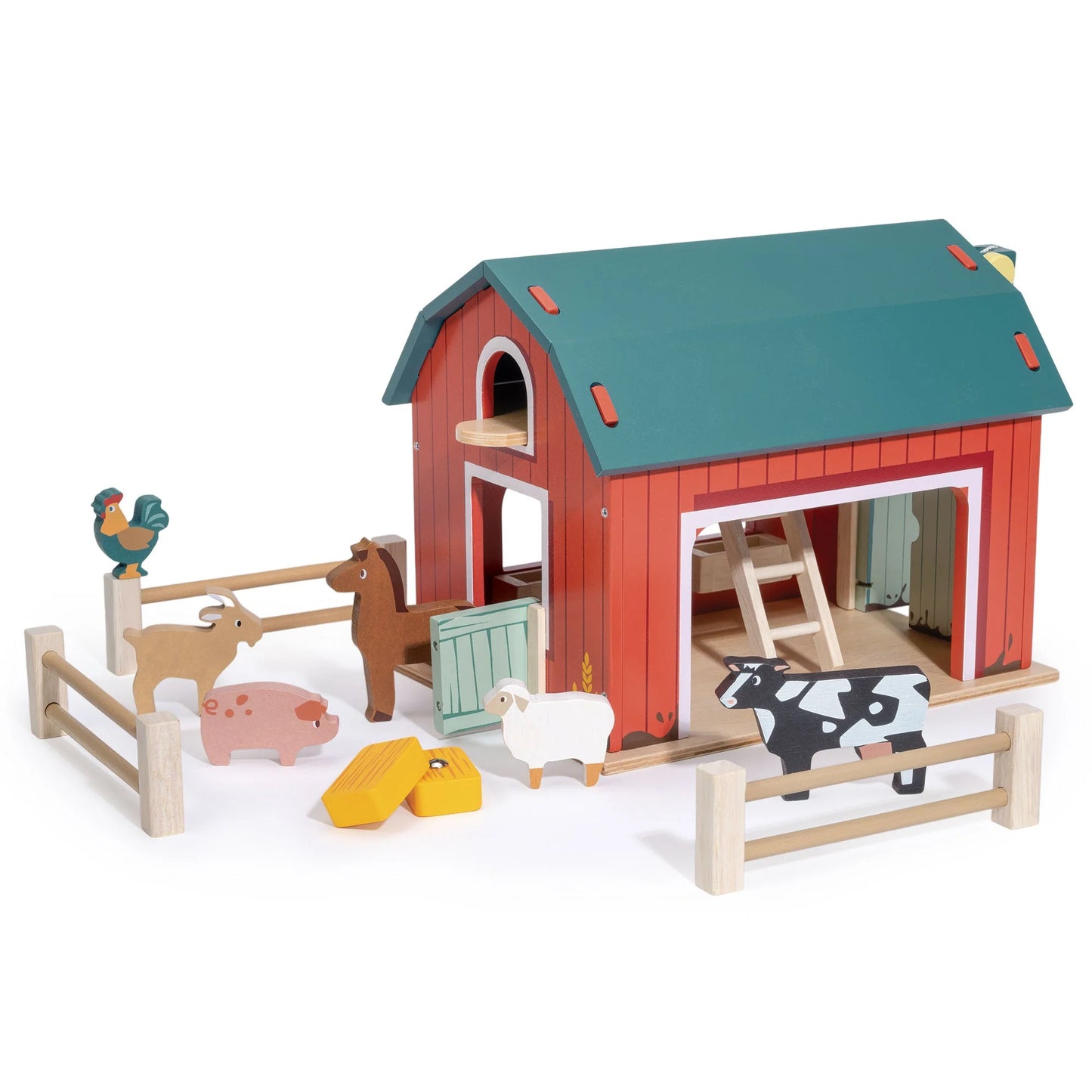 Wooden Big Red Barn Playset