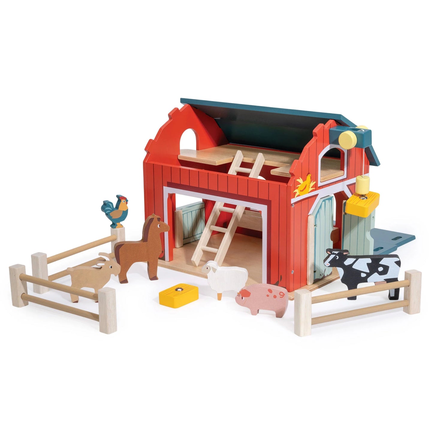 Wooden Big Red Barn Playset