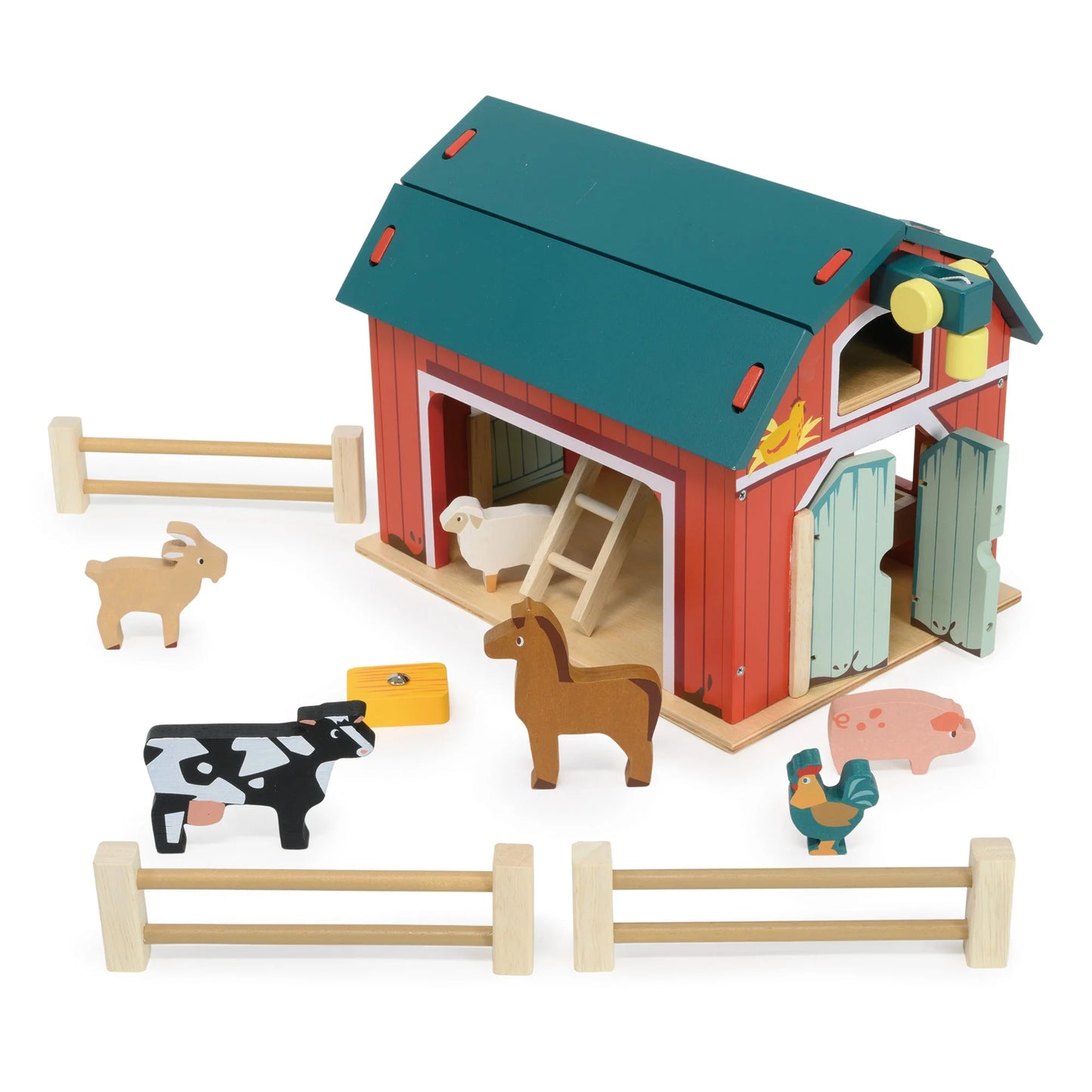 Wooden Big Red Barn Playset