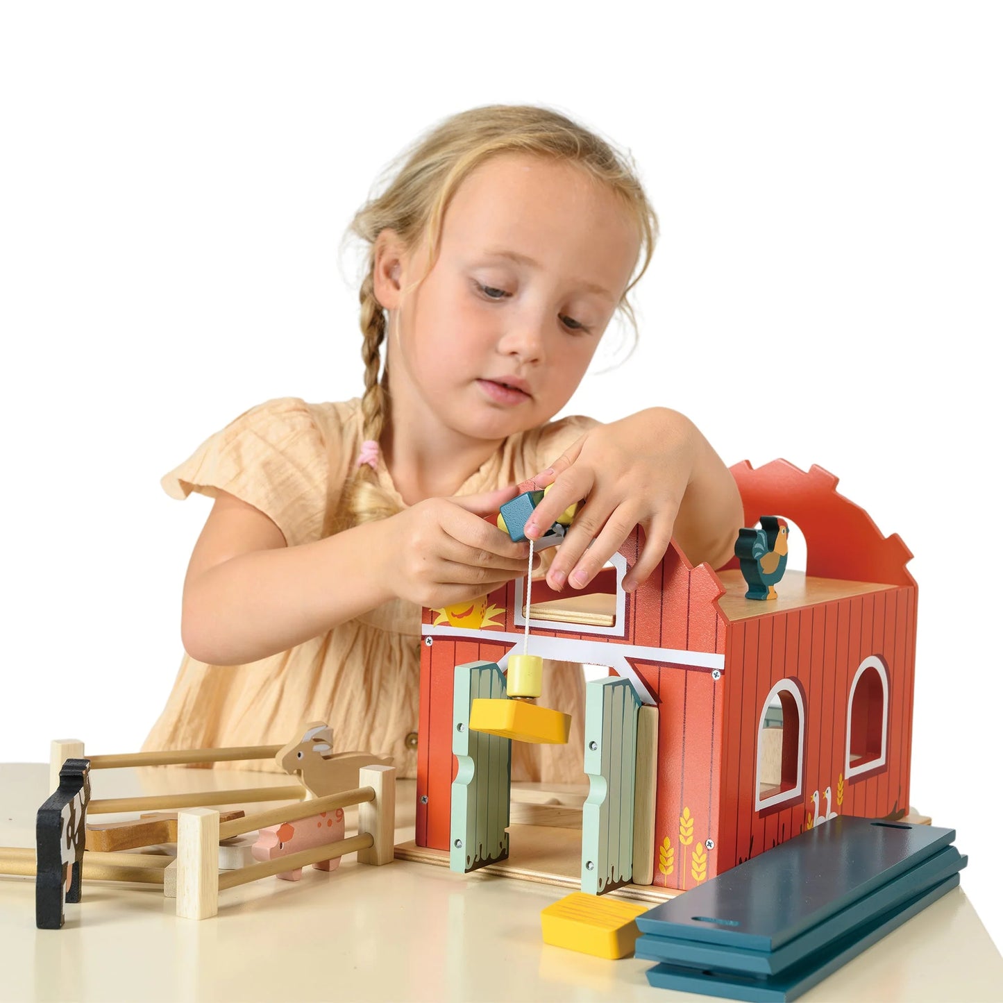 Wooden Big Red Barn Playset