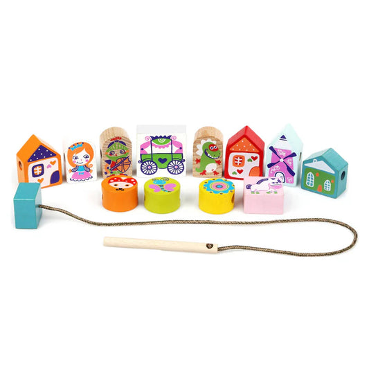 Cubika Wooden Lacing Toy- Fairytale