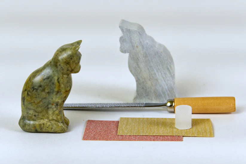 SoapStone Carving Kit- Cat