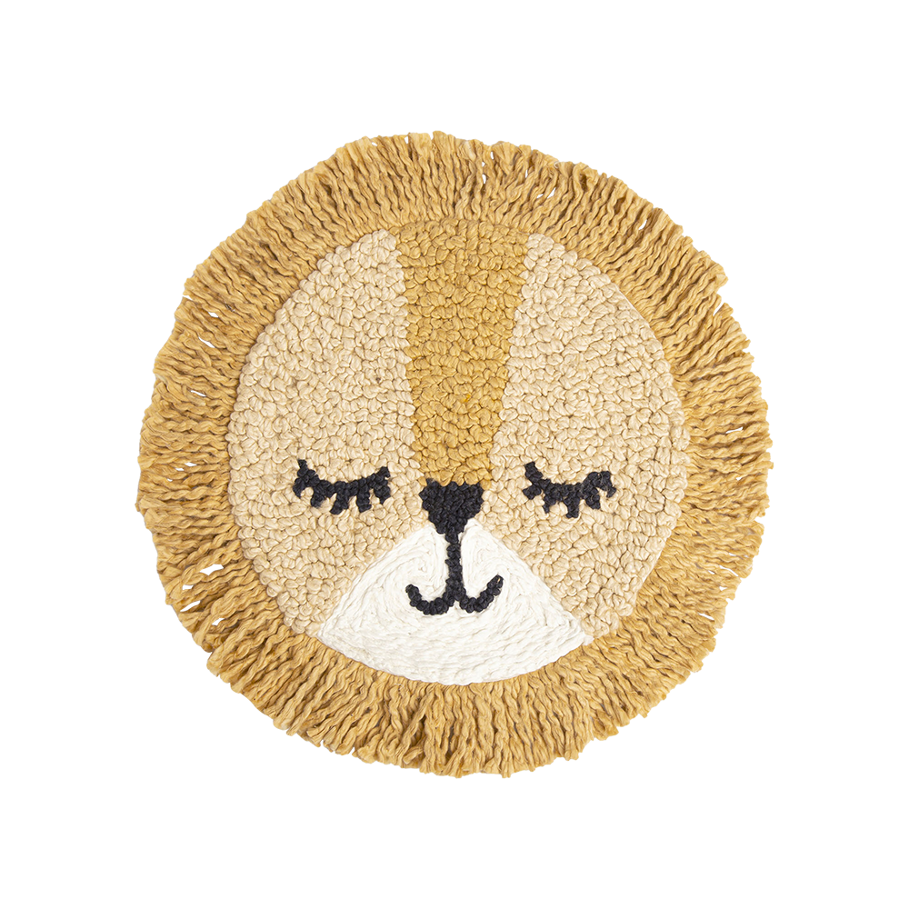 Decorative Cotton Pillow- Lion