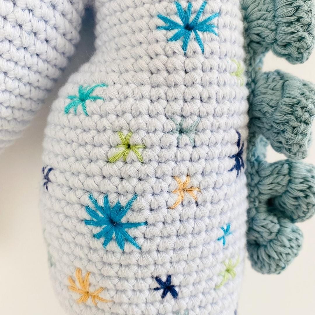 Cleo The Seahorse- Organic Cotton Crochet Plush