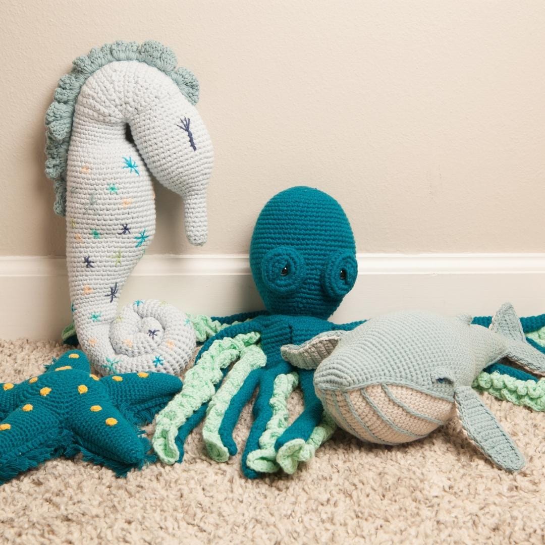 Cleo The Seahorse- Organic Cotton Crochet Plush