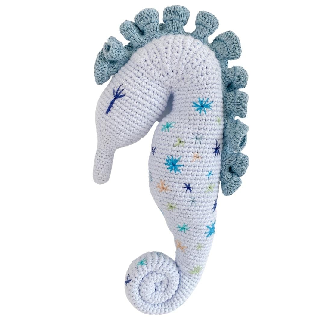 Cleo The Seahorse- Organic Cotton Crochet Plush