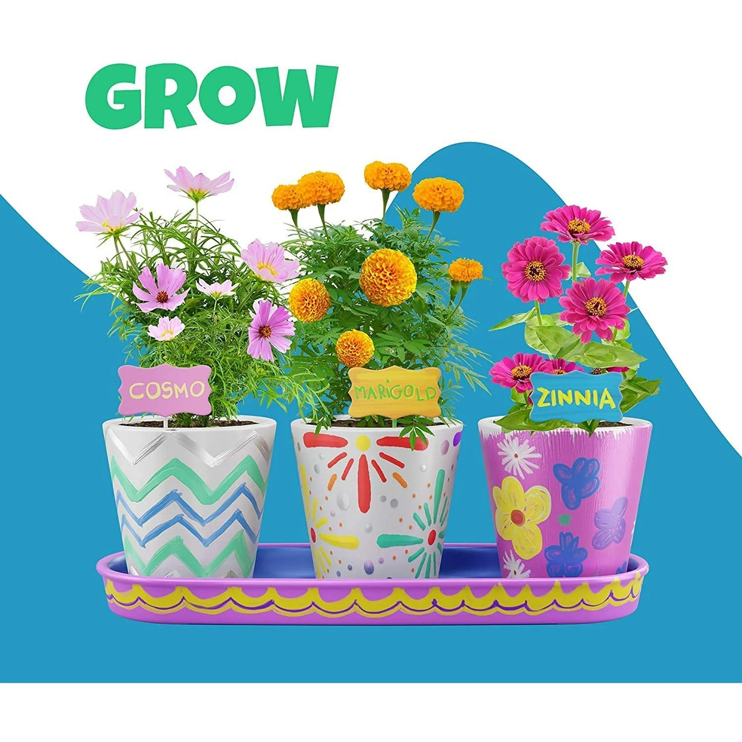 Paint & Plant Stoneware Flower Gardening Kit