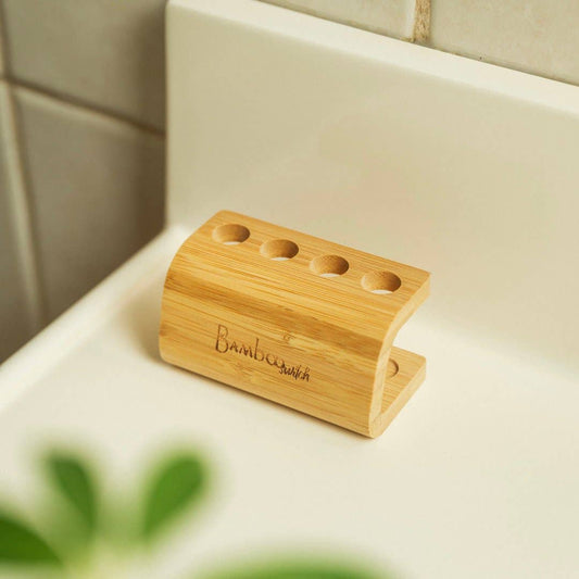 Bamboo Toothbrush Family Stand