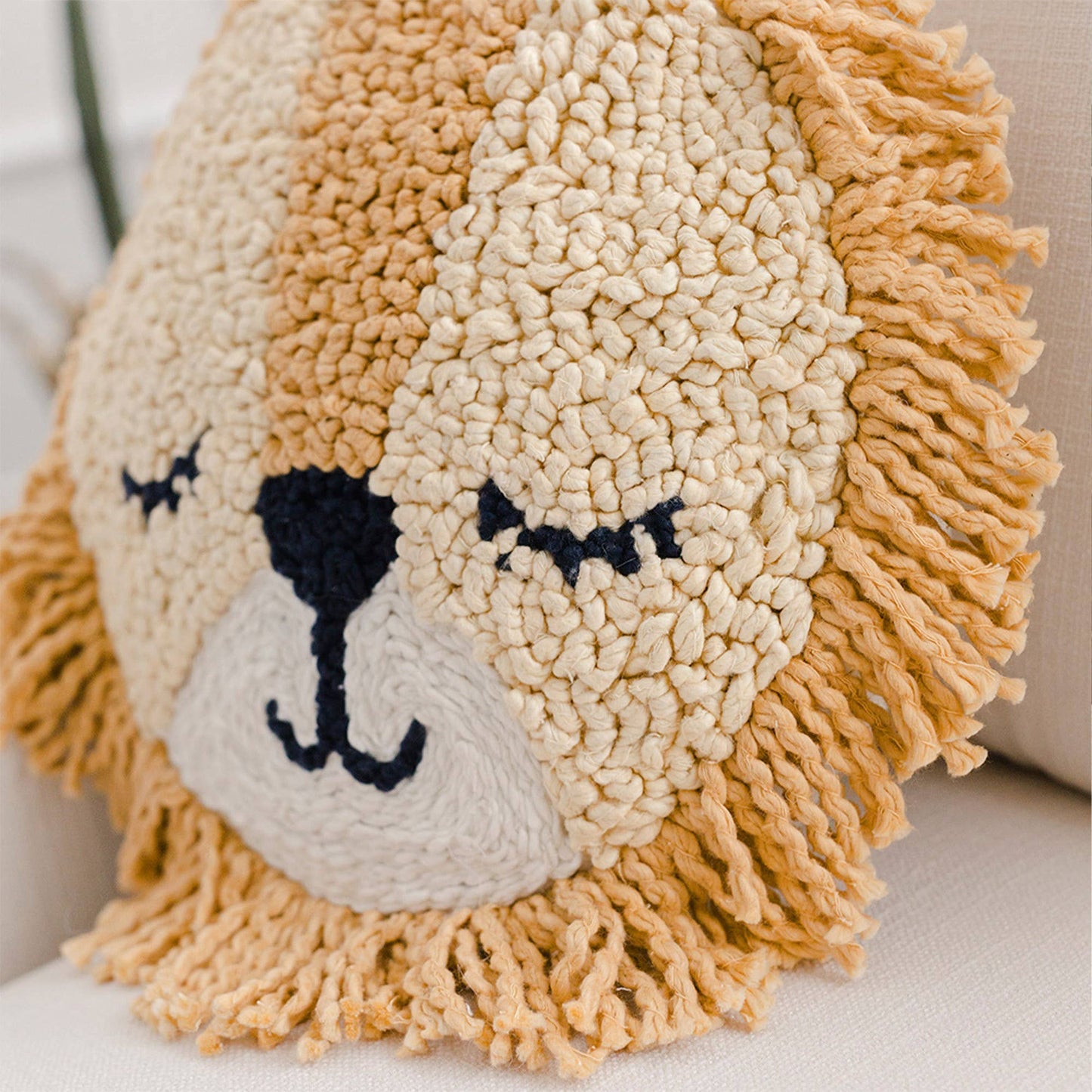 Decorative Cotton Pillow- Lion