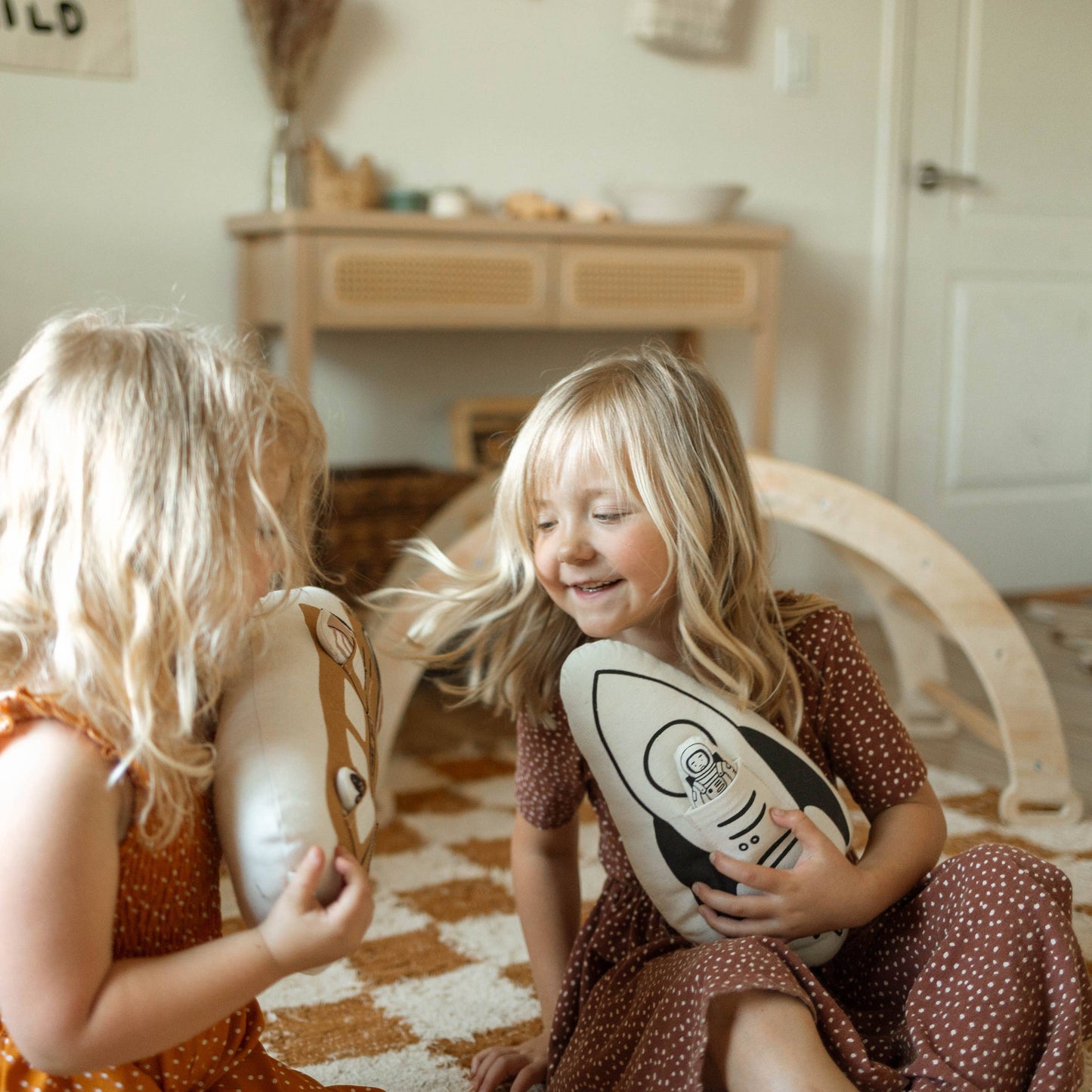 Rocket + Astronaut Pillow