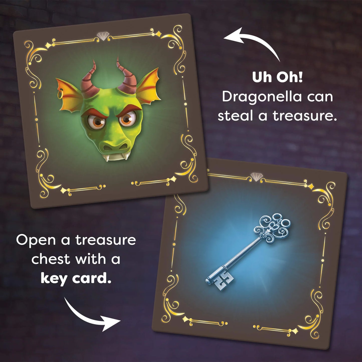 Dragonella Card Game - A Fast-Paced Treasure-Hunting Strategy Card Game