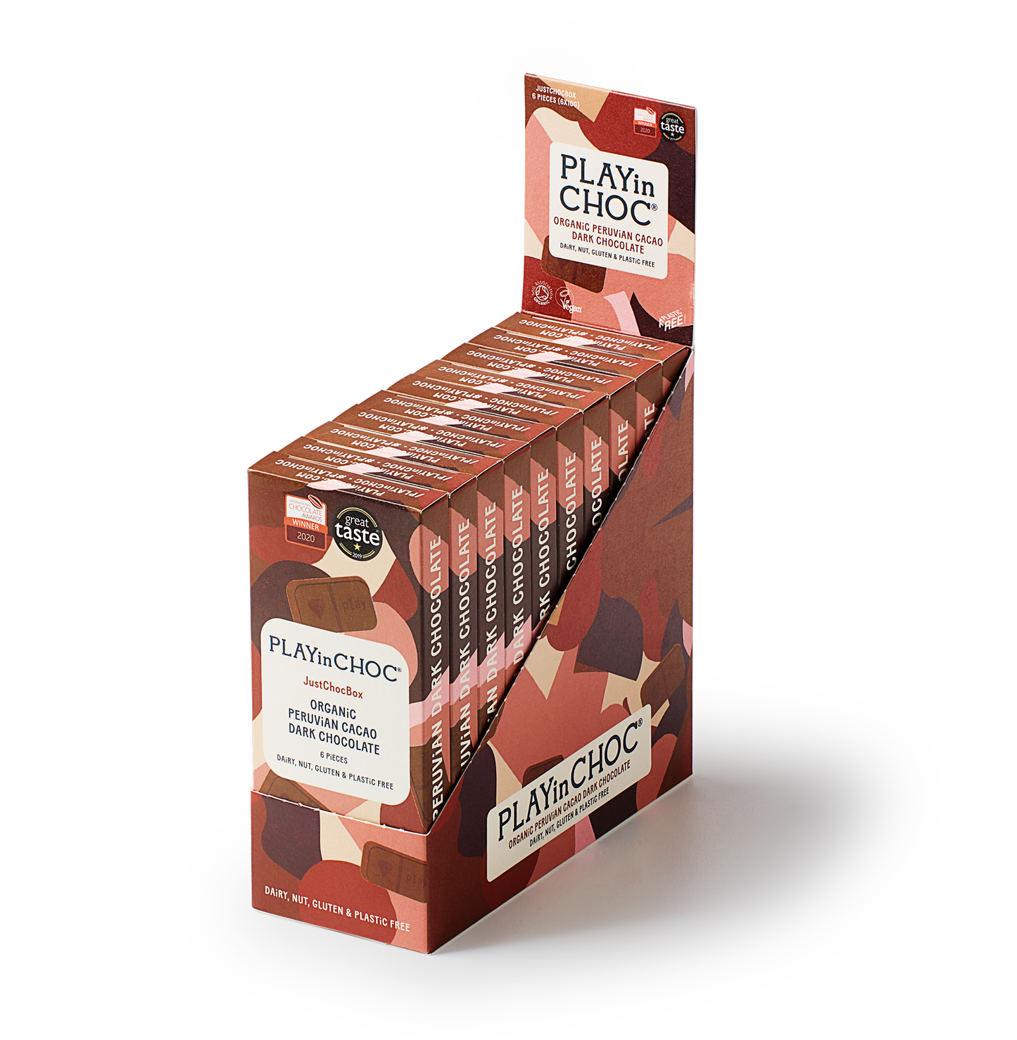 JustChoc Organic Peruvian Cacao Dark Chocolate 60g