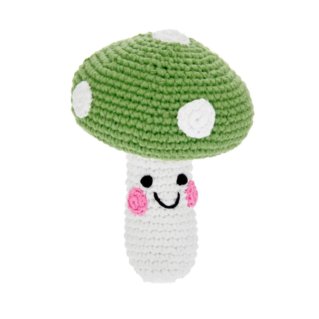Handmade Friendly Mushroom Rattle