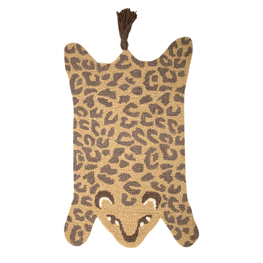 Wool Rug- Leopard Shape