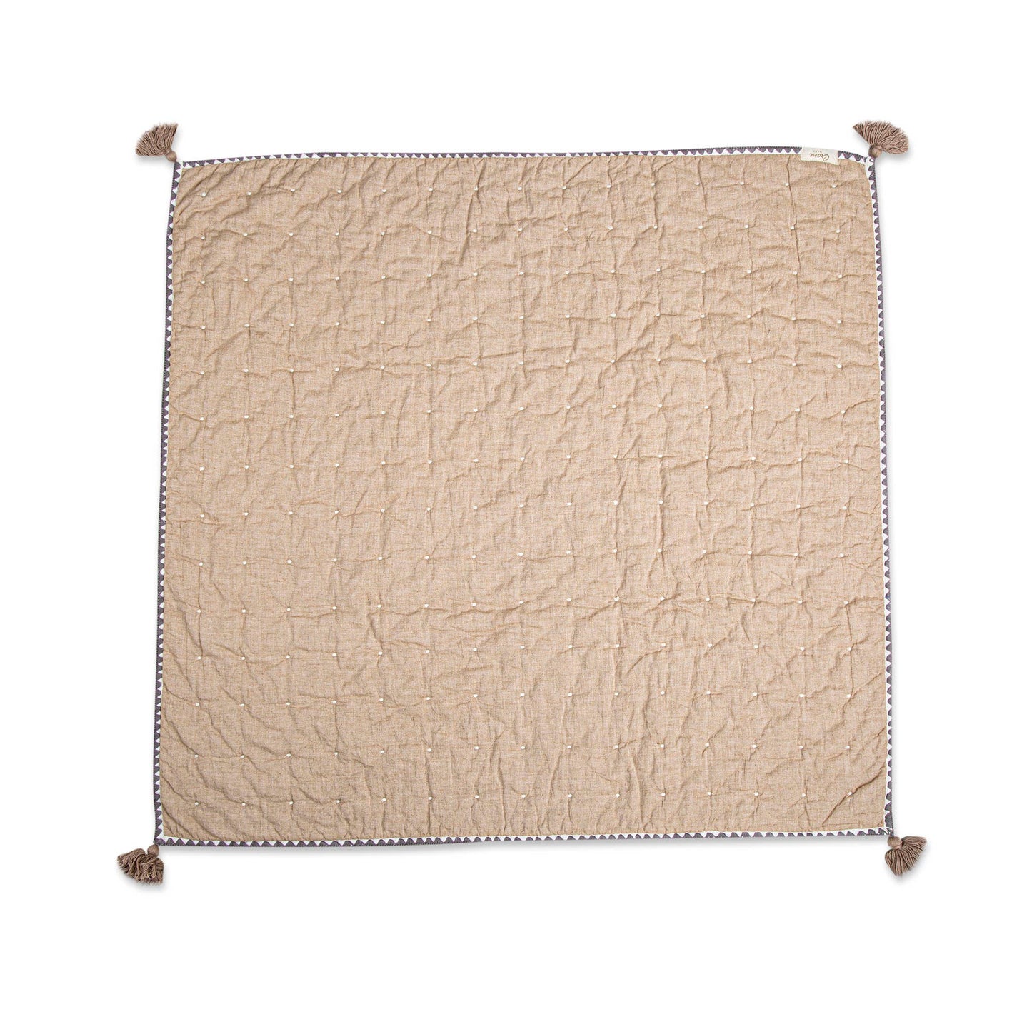 Cotton Quilted Blanket- Ezra Copper