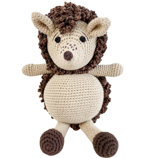 Hubert The Hedgehog- Organic Cotton Crochet Plush