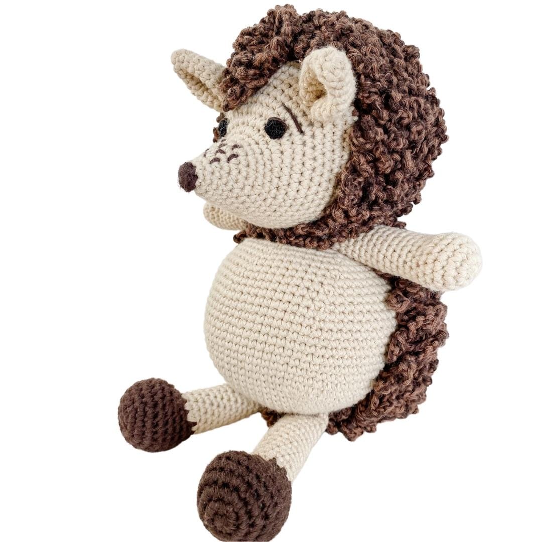 Hubert The Hedgehog- Organic Cotton Crochet Plush