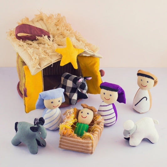 Handcrafted Organic Cotton Playhouse - Nativity