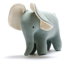 Teal Elephant- Organic Cotton Plush