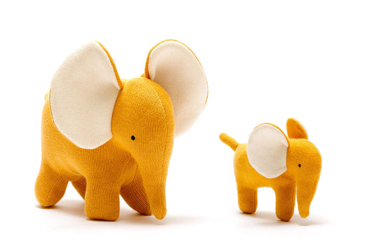 Mustard Elephant- Organic Cotton Plush