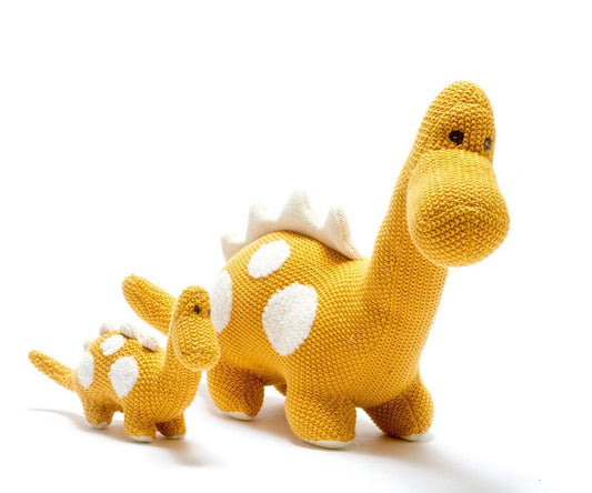 Mustard Diplodocus- Organic Cotton Plush