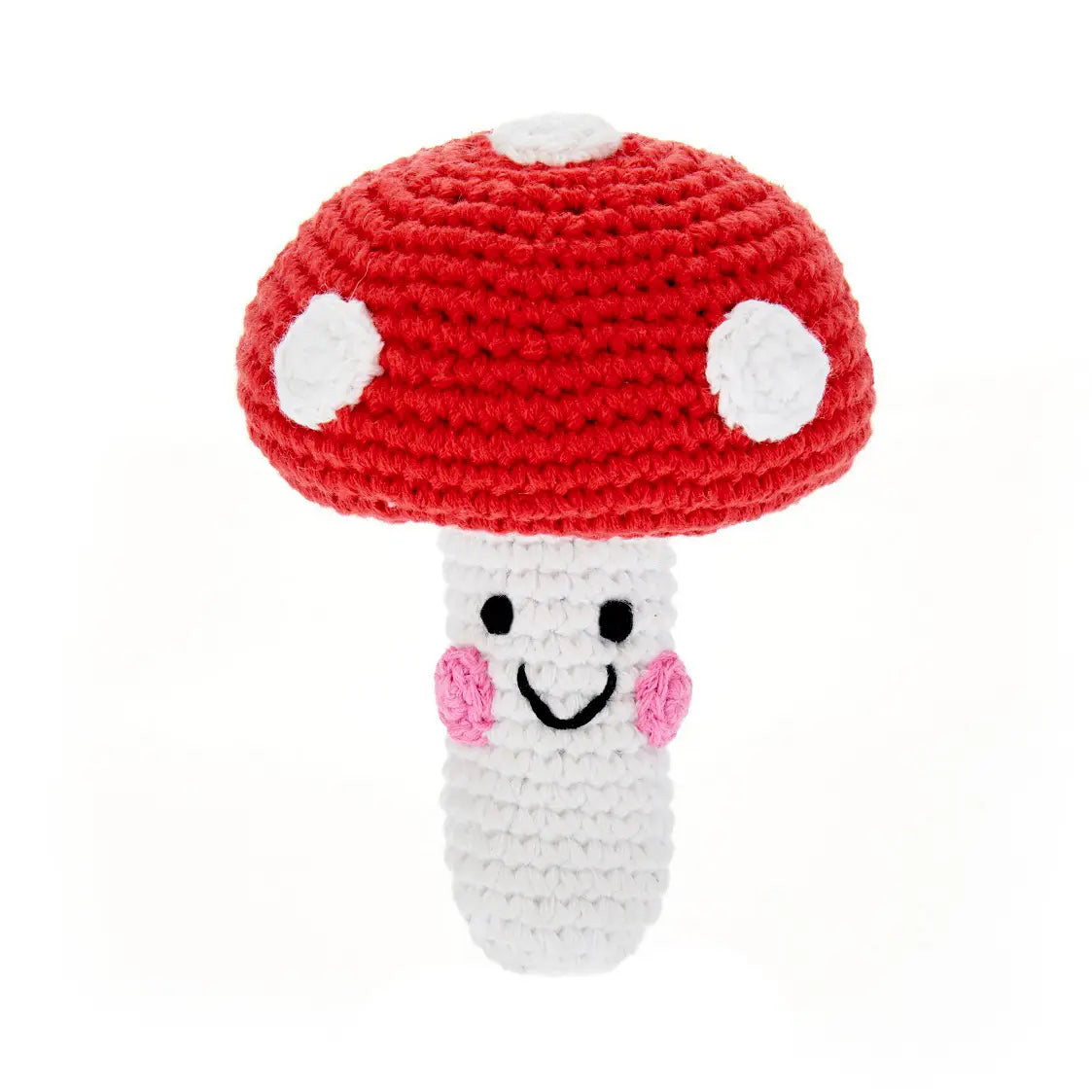 Handmade Friendly Mushroom Rattle