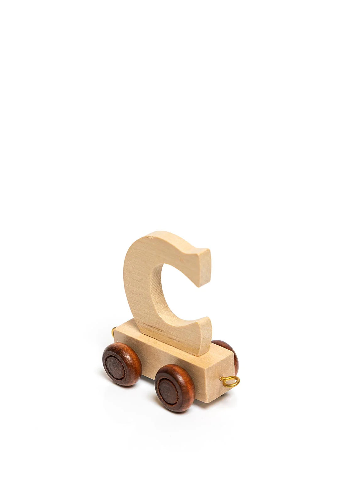 Natural Wood Toy Train Letters