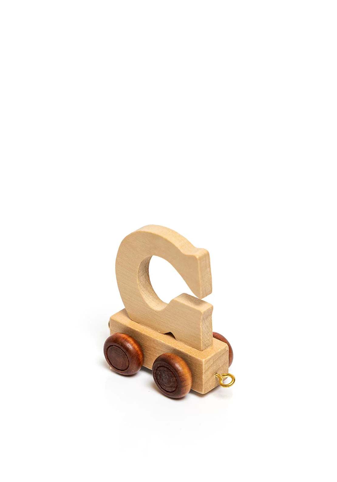 Natural Wood Toy Train Letters
