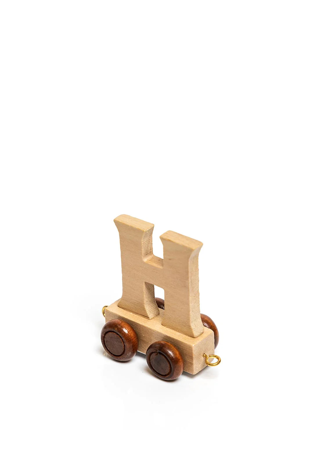 Natural Wood Toy Train Letters