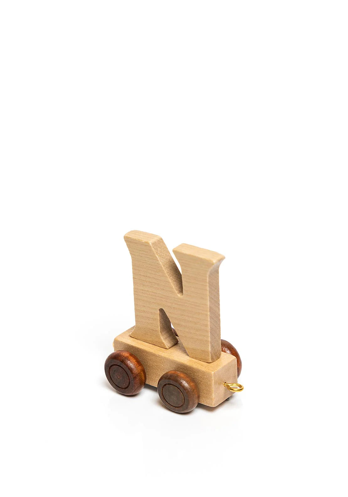 Natural Wood Toy Train Letters