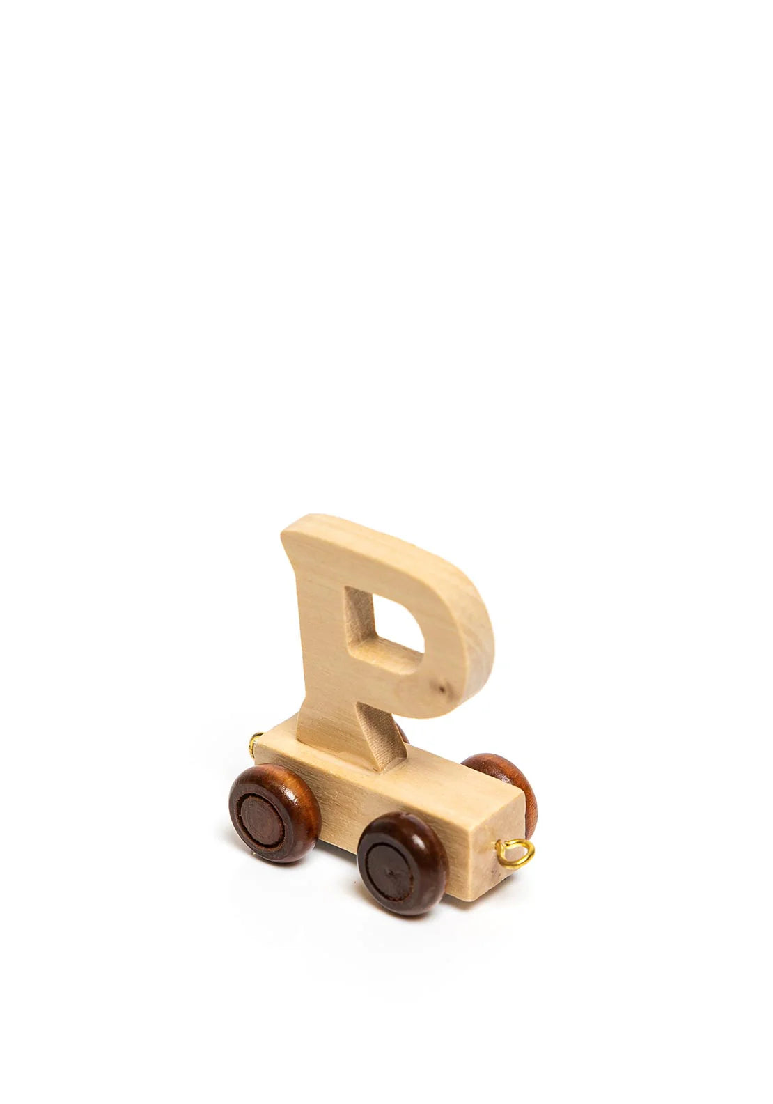 Natural Wood Toy Train Letters