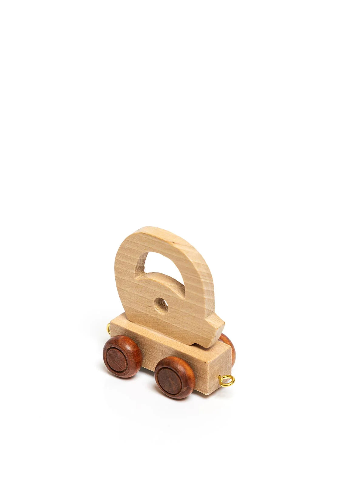 Natural Wood Toy Train Letters