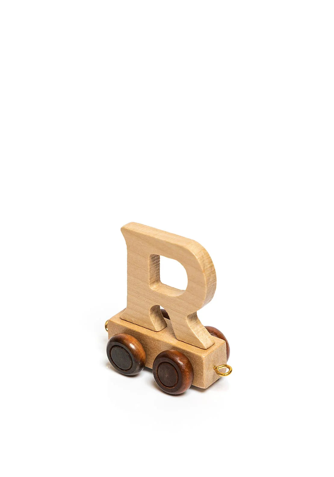 Natural Wood Toy Train Letters