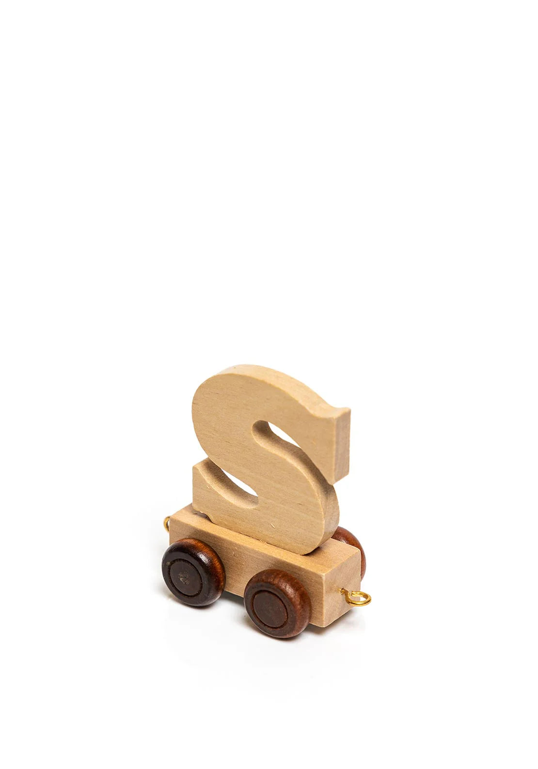 Natural Wood Toy Train Letters