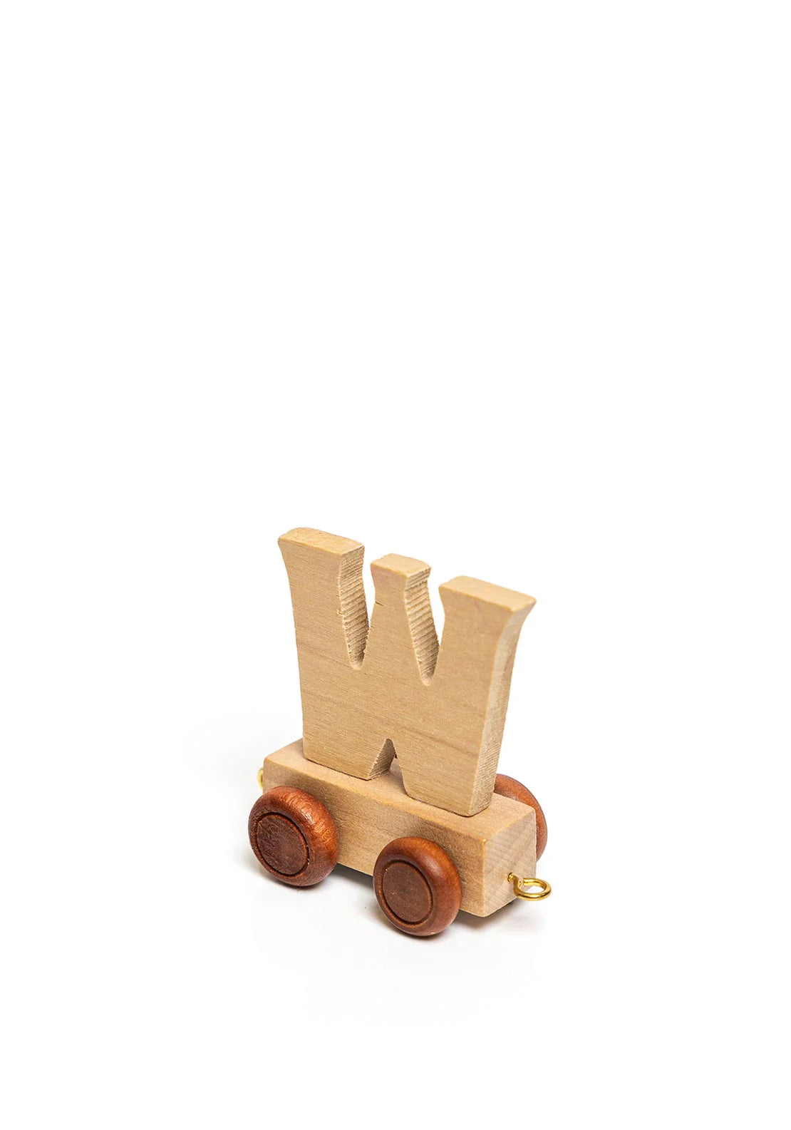 Natural Wood Toy Train Letters
