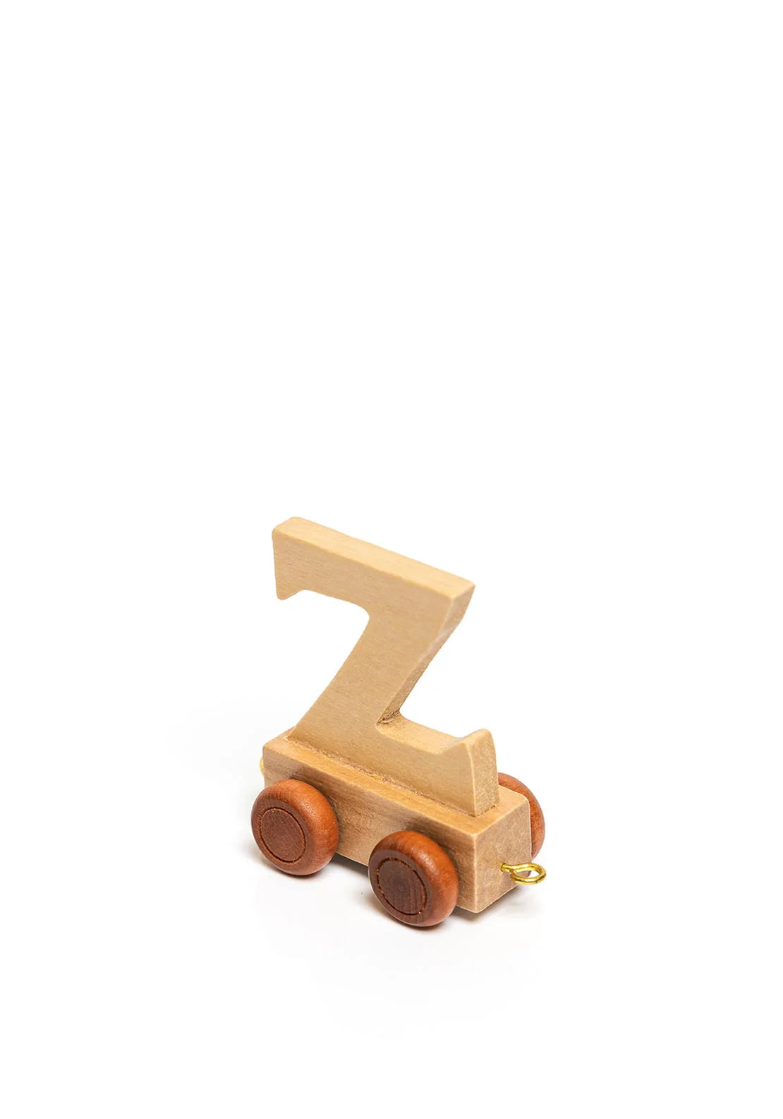 Natural Wood Toy Train Letters