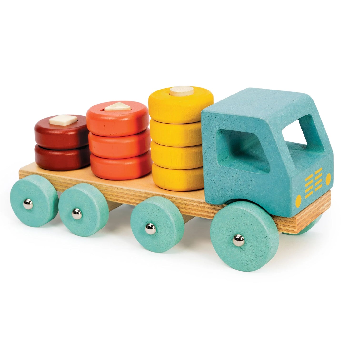 Wooden Stacking Peg Truck