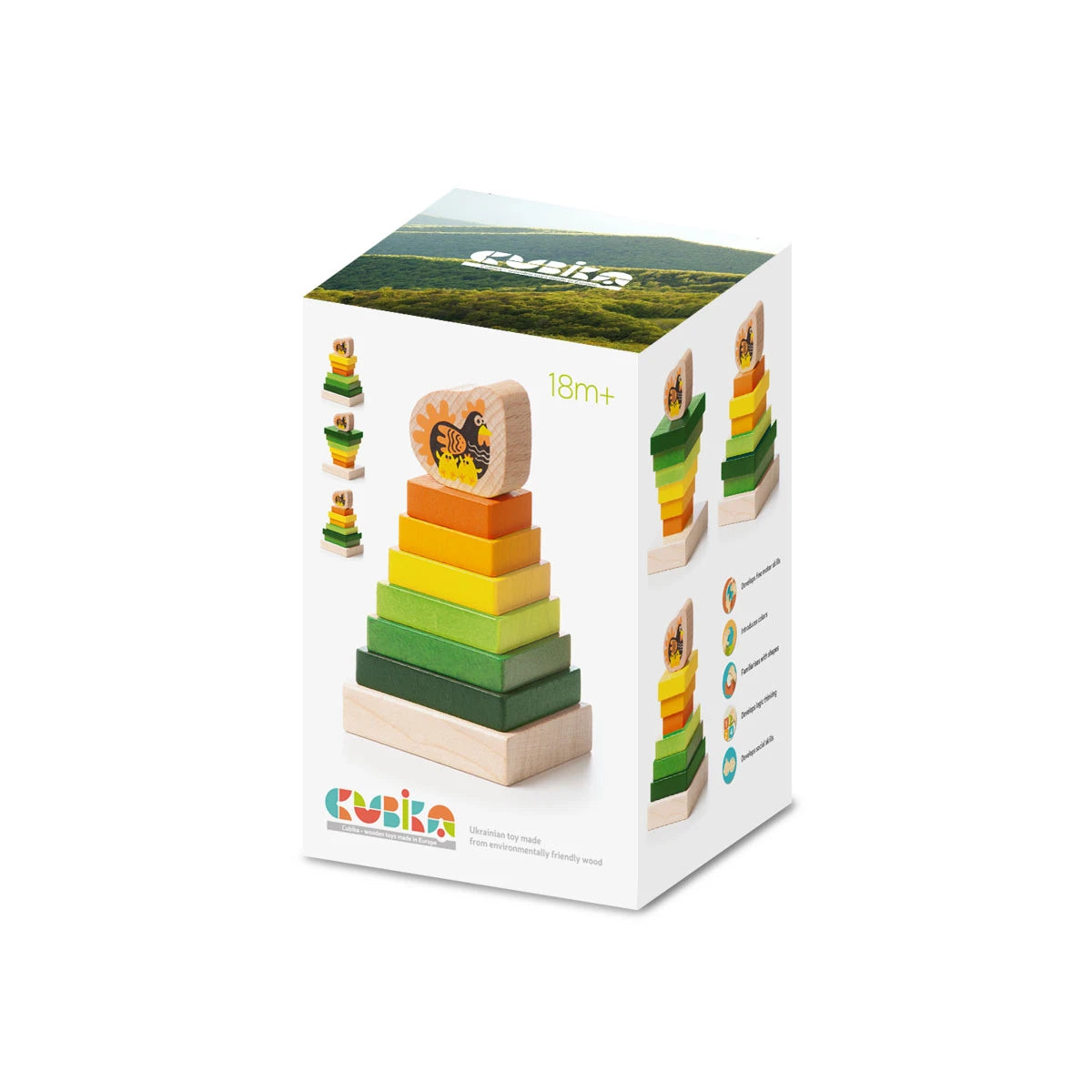 Wooden Toy- Stacking Tower LD-15