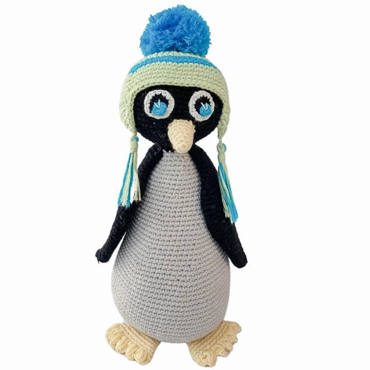 Willy The Penguin- Organic Cotton Crochet Plush