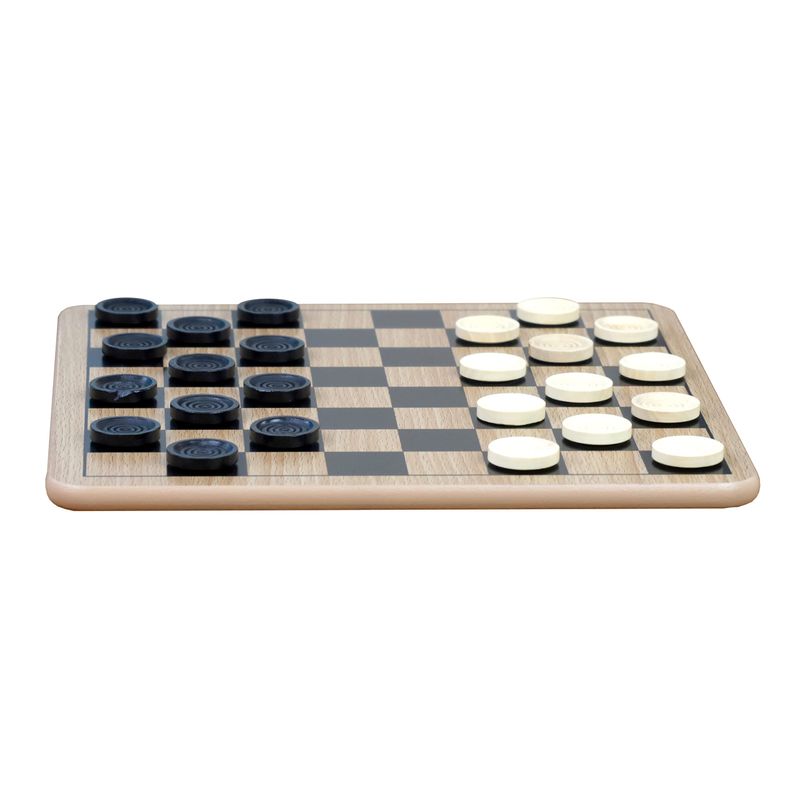 Chess Checkers Tic-Tac-Toe 3-in-1 Wood Board