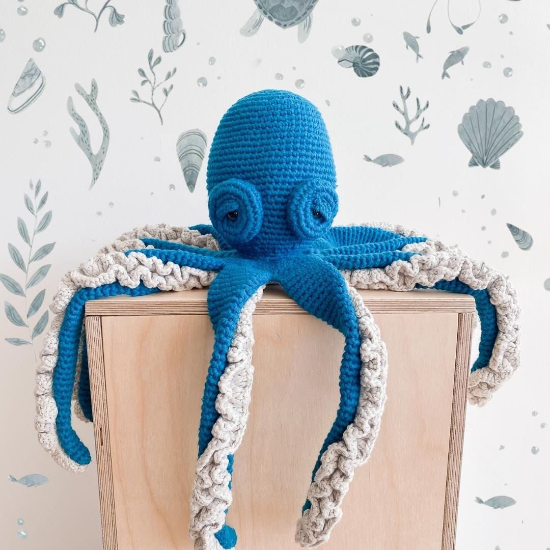 Zelda The Octopus- Organic Cotton Crochet Plush